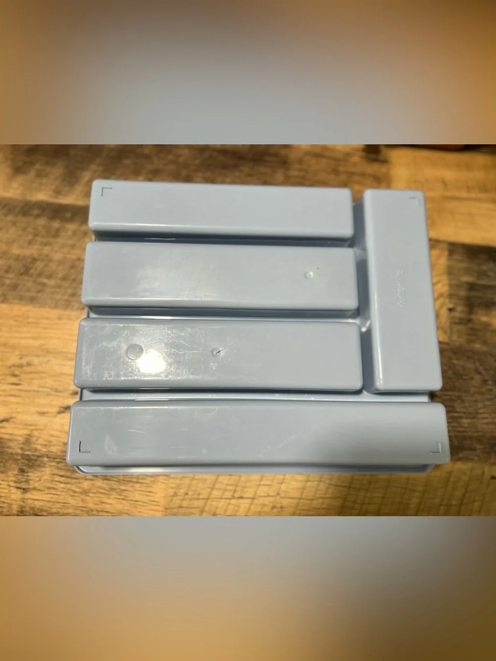 Vintage Country Blue Sterilite Utensil Tray | Cottagecore Kitchen Organizer